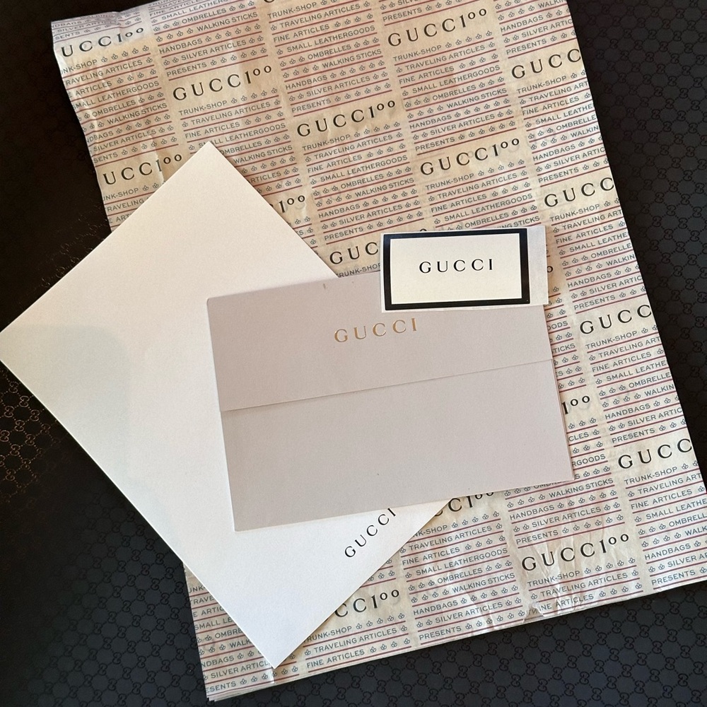 GUCCI 100th Anniversary Gift Wrap/Tissue Paper Lot!